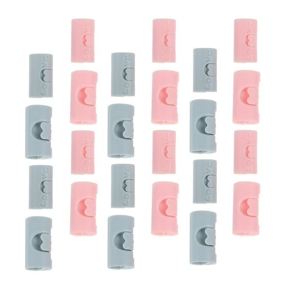 TAILTOSS 24Pcs Sofa Cushion Fixer for Furniture Clamps for Bed Sheets Blue Plastic