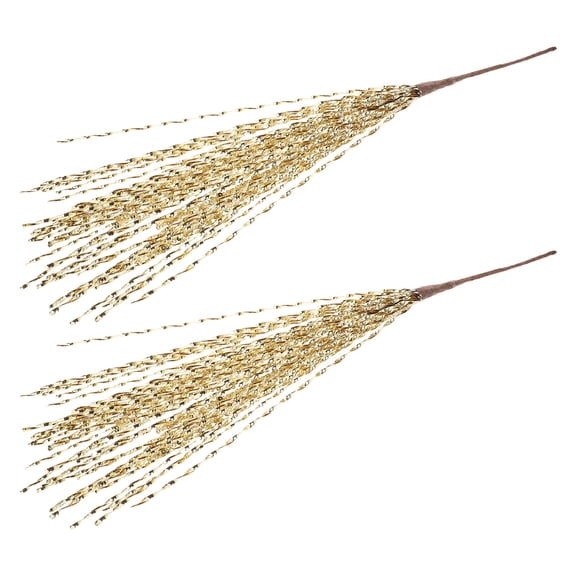 TAILTOSS Plated Gold Glitter Tree Filler Sprays for Christmas, Eye-Catching and Versatile, 2Pcs