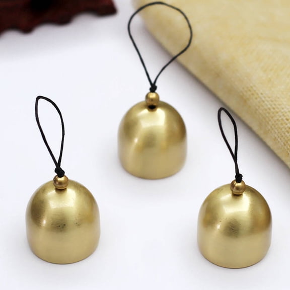 TAILTOSS 2Pcs Bell Pendant Copper Vintage Bell Pendant for Wreath and Wind Chimes Decor