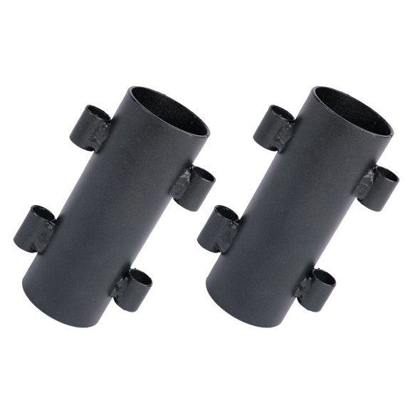 TAILTOSS 2Pcs Black Canopy Pole Holder with 4 Holes Heavy Duty Outdoor Camping Tent Awning Rod Fixer