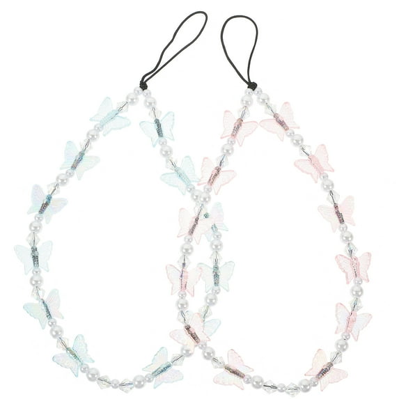 TAILTOSS 2Pcs Cellphone Charm Strap in Assorted Colors for Birthday and Valentine's Day