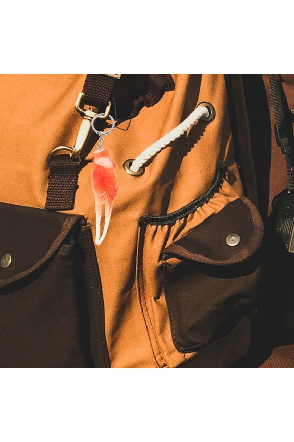 2Pcs Fun Keychain Accessories Crab Claw Shape PVC and Metal Material Cute and Unique