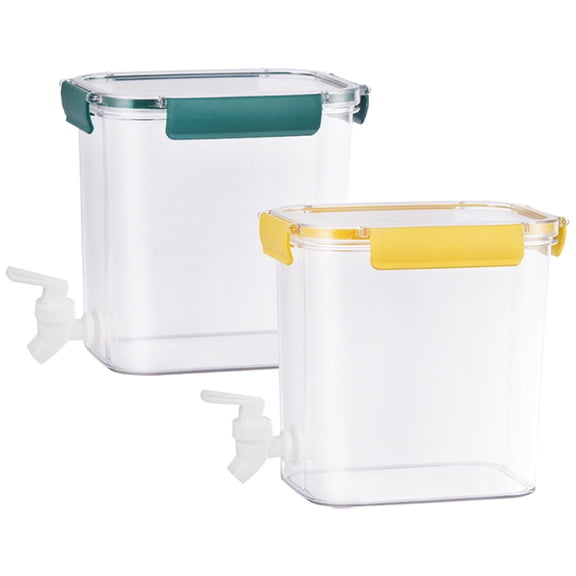 TAILTOSS Juice Dispensers Dispenser Assorted Color 2Pcs 9.6X7.9X5.5In