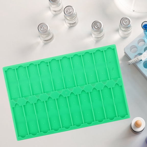 TAILTOSS Plastic Microscope Slide Rack, Light Green, Tailtoss, 2Pcs, Laboratory Storage