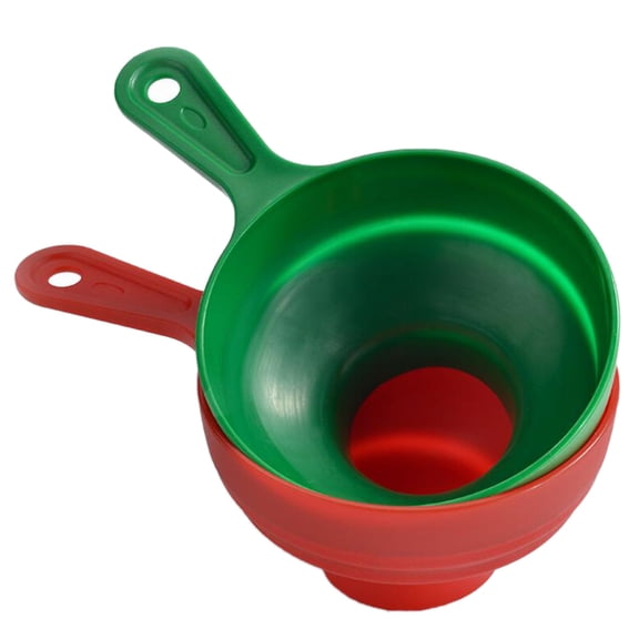 TAILTOSS 2Pcs Silicone Funnel for Liquid Transfer Wide Mouth Kitchen Tools Gadget 11.8X4.7X2.9in
