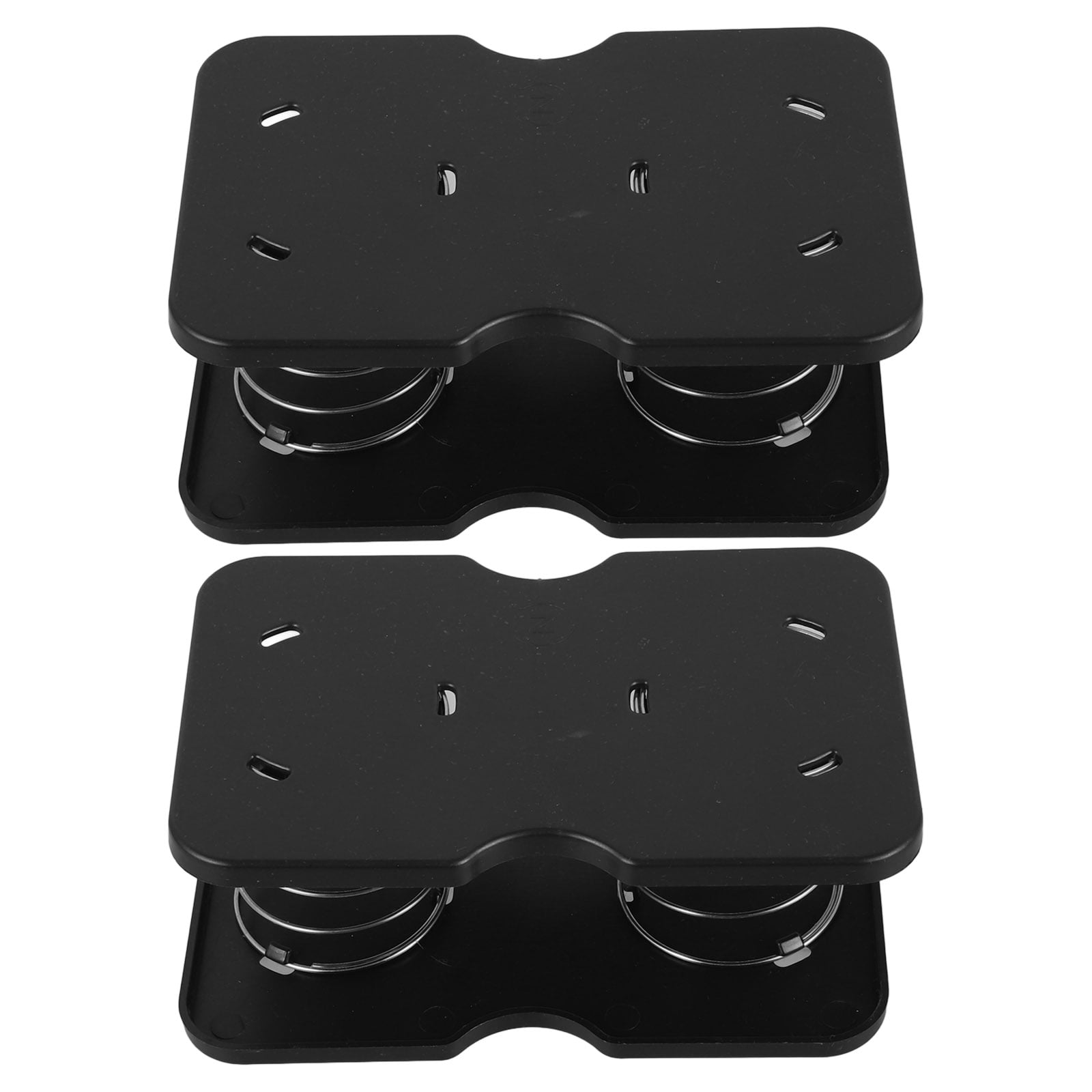 TAILTOSS 2Set Black Stainless Steel Tissue Box Holder Spring Support ...