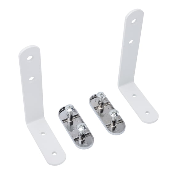 TAILTOSS 2Sets Screen Fixing Brackets White L Shape Screen Clip Accessory for Stability