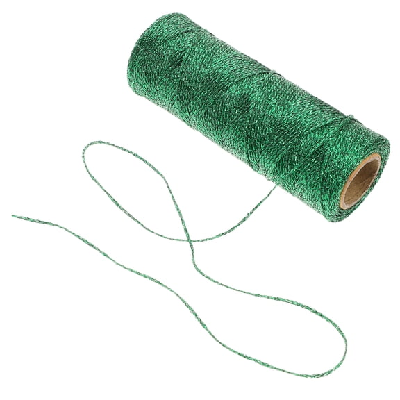 TAILTOSS 2pcs Jewelry Threads Green Polyester Packing String For Party And Decorations