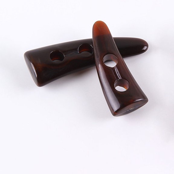 TAILTOSS 30Pcs Sewing Buttons Acrylic Horn Shape for Coats Jackets Overcoats Decorative Use