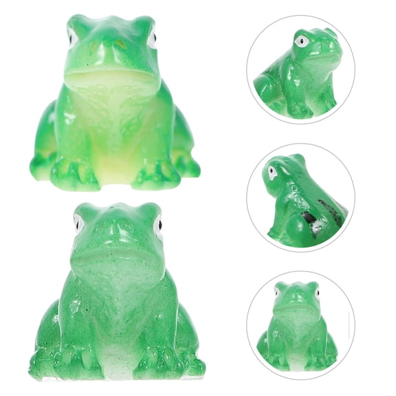 TAILTOSS 30Pcs Small Animal Statue Miniature Frogs Figurines Tabletop Frog Statue For Home Office