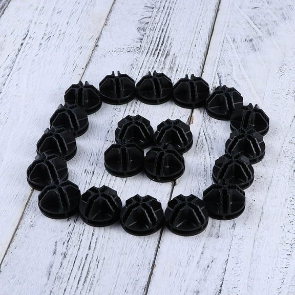 TAILTOSS 30Pcs Wire Storage Cube Connectors Black Abs Plastic for Home Organization and Storage