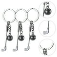thumbnail image 1 of TAILTOSS 3Pcs Golf Key Hanging Ornament in Silver for Golf Party Keychains, 1 of 8