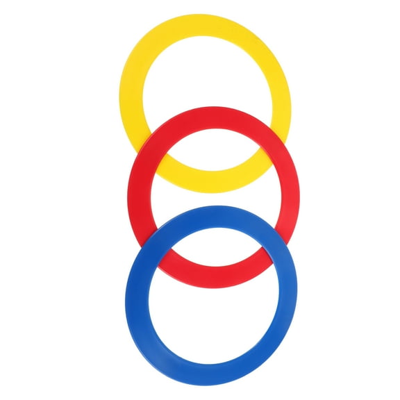 TAILTOSS 3Pcs Round PP Juggling Rings for Acrobatic Performance and Circus Act Coordination Enhancement