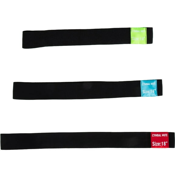 TAILTOSS 3pcs Cymbal Mute Belt For Drums Polyester Drum Practice Tape For Noise Reduction And Overtones Control