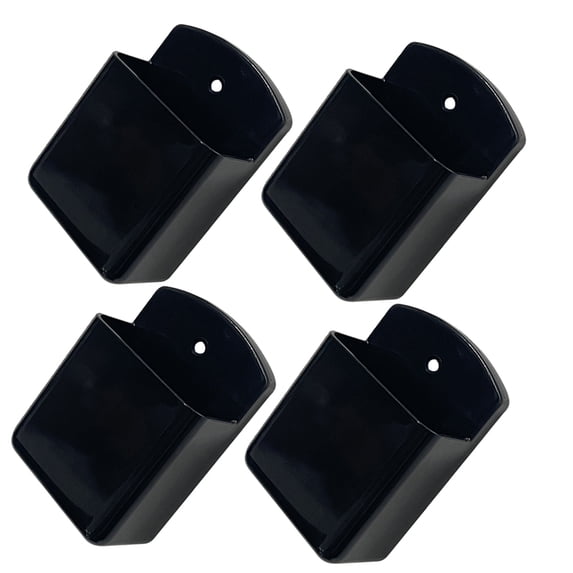 TAILTOSS 4-Pack Black Plastic Adhesive Wall Mount Remote Control ...