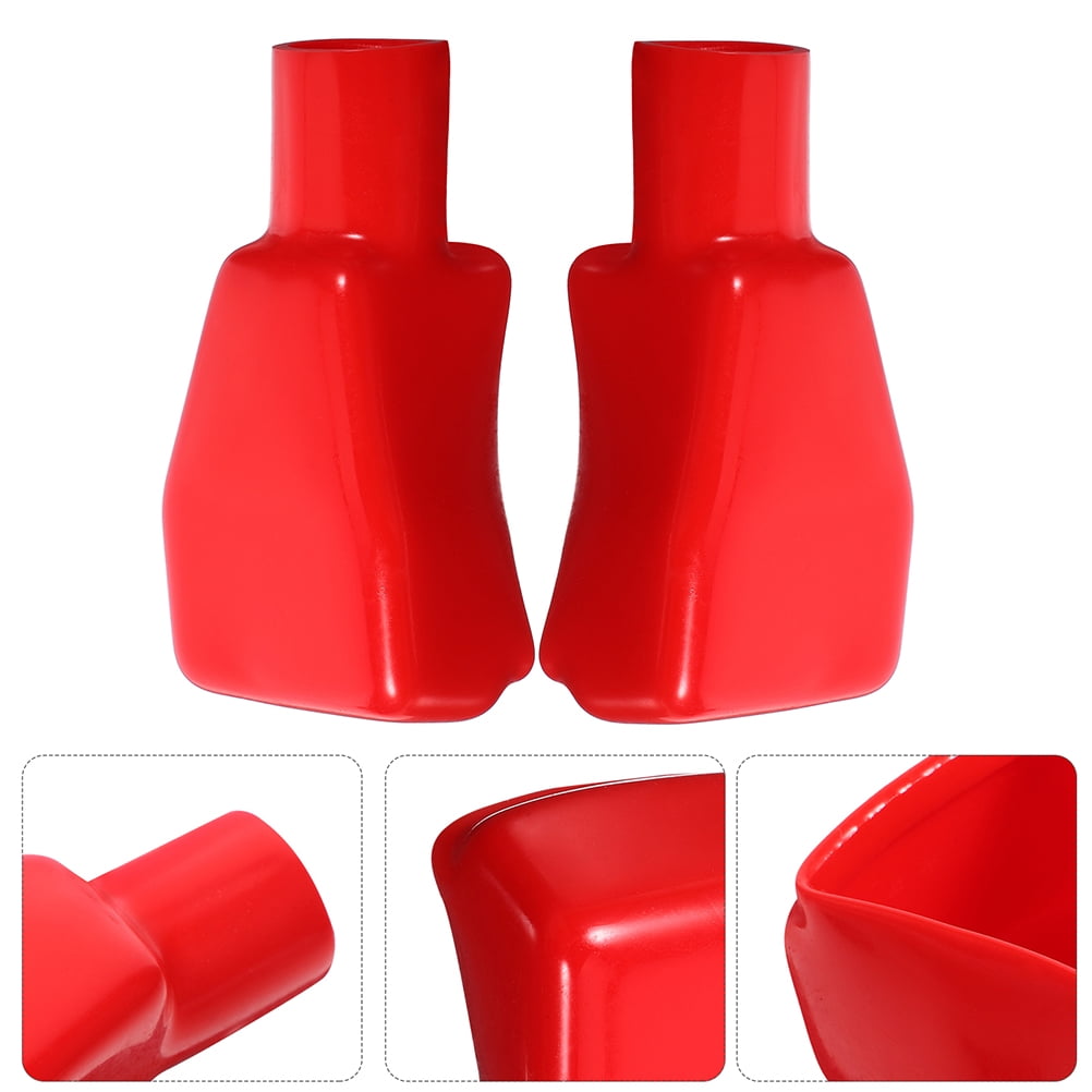 TAILTOSS 4Pcs Battery Terminal Caps Red Plastic for Protection and ...