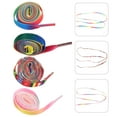 thumbnail image 1 of TAILTOSS 4Pcs Color Shoe Laces For Trainers Decorative Durable Elastic 120x0.8Cm, 1 of 8