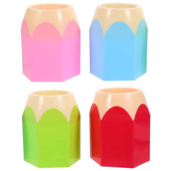 TAILTOSS Pencil Shaped Pen Holders ABS 4Pcs 4.1x3.4x3.4in