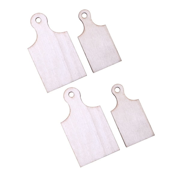 TAILTOSS 4Pcs Mini Cutting Boards for Craft Enthusiasts Khaki Rectangular Shape