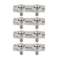 thumbnail image 1 of TAILTOSS 4Pcs Steel Wire Clip for Wire Rope Flat Bolt Structure Silver Securing Loads, 1 of 7
