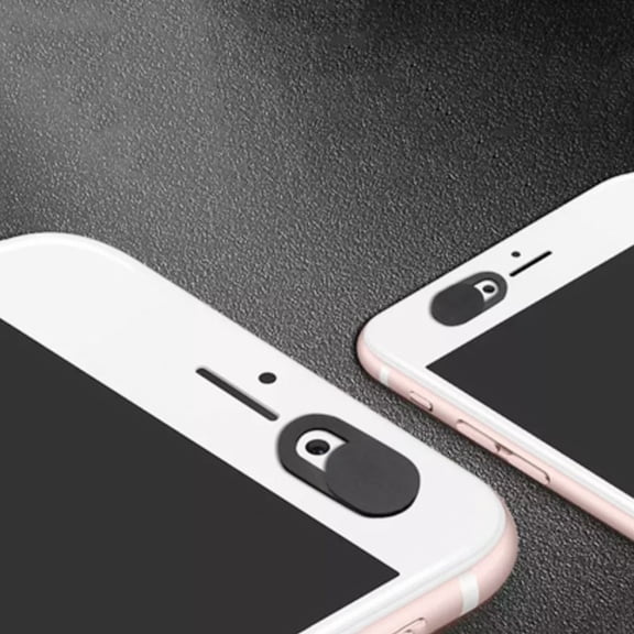 TAILTOSS 4Pcs Webcam Privacy Cover for Tablet and Mobile Phone in Black 1.5X0.9X0.1in