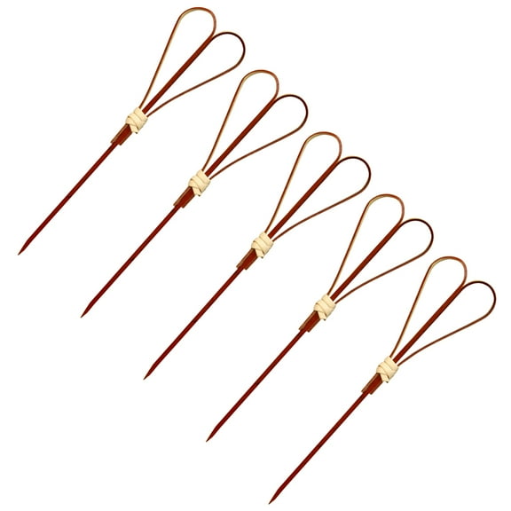 TAILTOSS Elegant Scissors Shaped Cocktail Picks for Bar with Red Beads Perfect for Fruit and Appetizers 10 cm