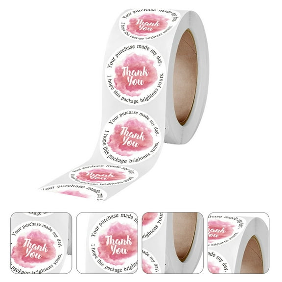 TAILTOSS 500Pcs Envelope Seals Labels Stickers White Self Adhesive Material Sealing for Events