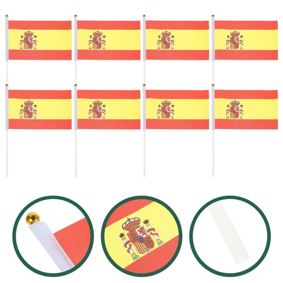 TAILTOSS Handheld Flags Polyester 50Pcs 8.3X5.5in