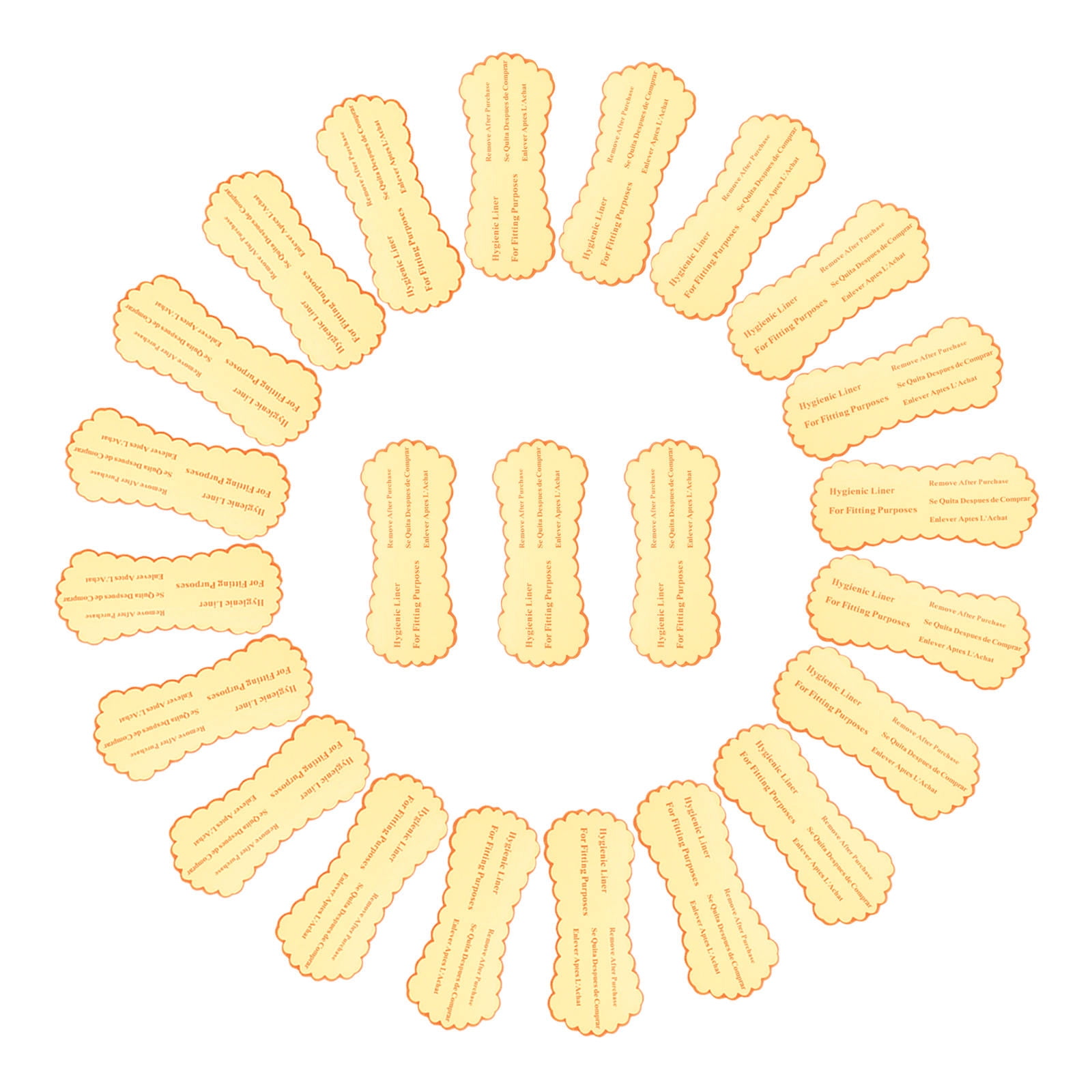 TAILTOSS 50Pcs Bathroom Labels Stickers For Clothes Fitting Stickers ...