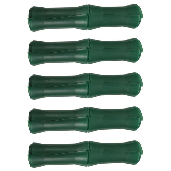 TAILTOSS 5Pcs Artificial Bamboo Tube Ornaments in Green for Outdoor Greenery Design