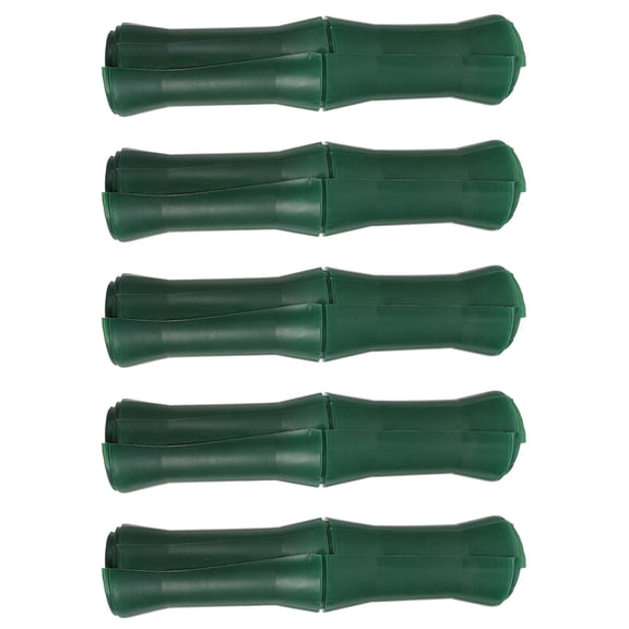TAILTOSS 5Pcs Artificial Bamboo Tube Ornaments in Green for Outdoor Greenery Design