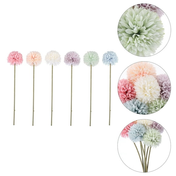 TAILTOSS 6Pcs Assorted Color Artificial Hyacinth Wedding Bouquets for Home Decoration