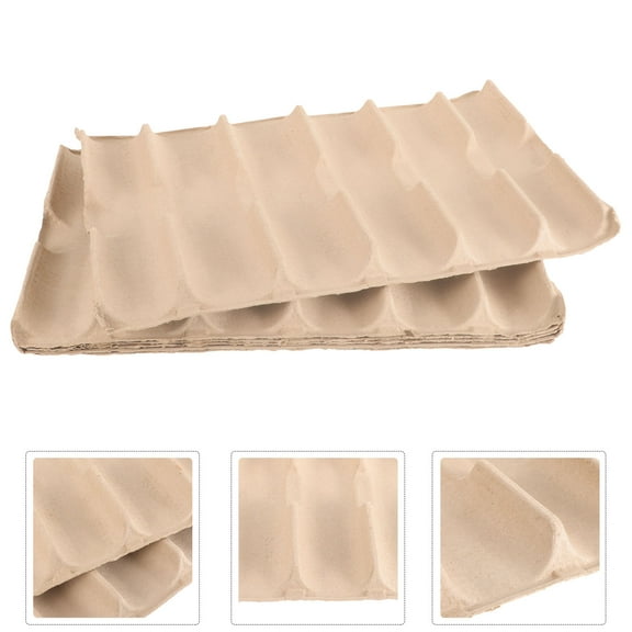 TAILTOSS 6Pcs Khaki Paper Pulp Wine Bottle Rack for Portable Bottle Carrier Rack