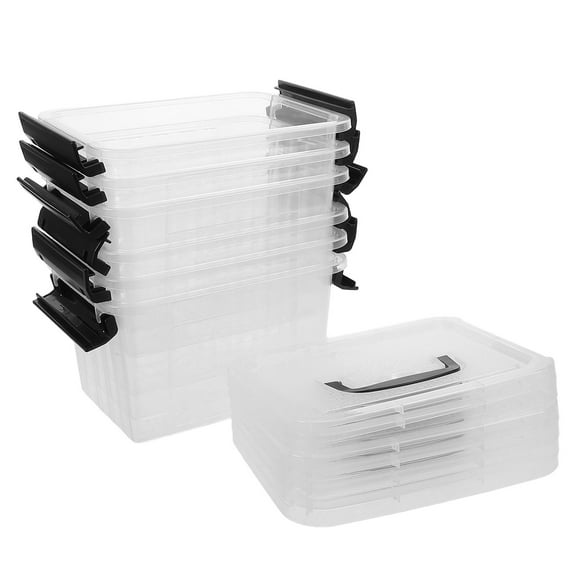 TAILTOSS Plastic Storage Containers 6Pcs 8.9X6.4X5.1In