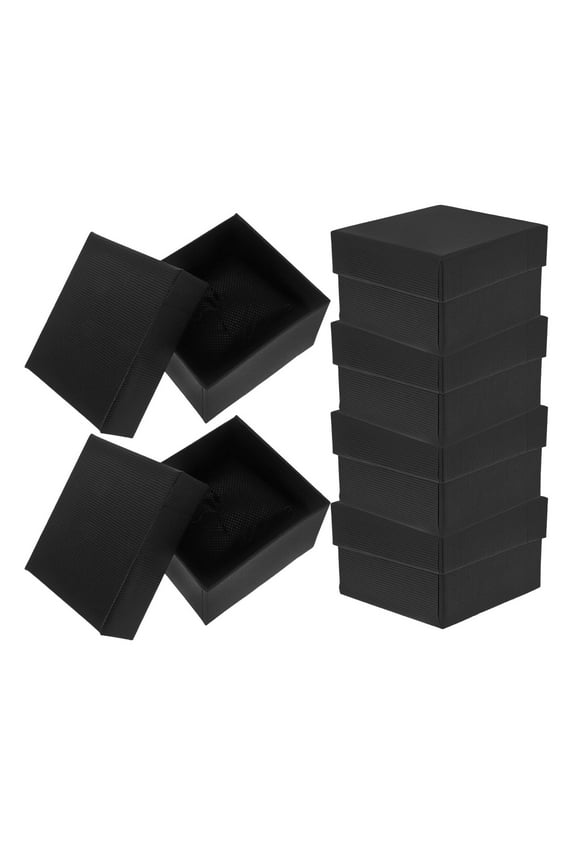 6Sets Watch Box Case for Men Elegant Appearance Sponge Display Case for Watches 8.5x8x5.2in