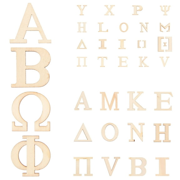 TAILTOSS 72pcs Wooden Alphabet Letter Cutouts for Crafts, Unfinished Letter Decorations and Wood Craft Supplies