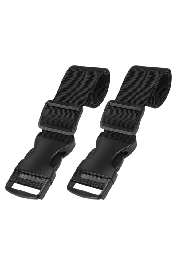 2-Pack Adjustable Buckle Luggage Straps, 100x5cm Travel Tie-Down Straps for Secure Packing Domestic Trips