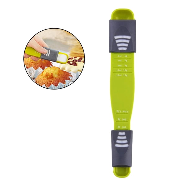 TAILTOSS Adjustable Measuring Spoon 1Pack Double-Head Design for Baking and Cooking ABS PP 22 x 3.5 x 2 cm