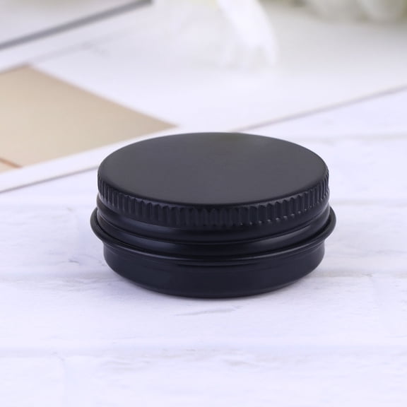 TAILTOSS Black Aluminum Makeup Boxes 10-Pack Travel Containers 2x3.9in with Seamless Lid Closure for Cosmetics Storage