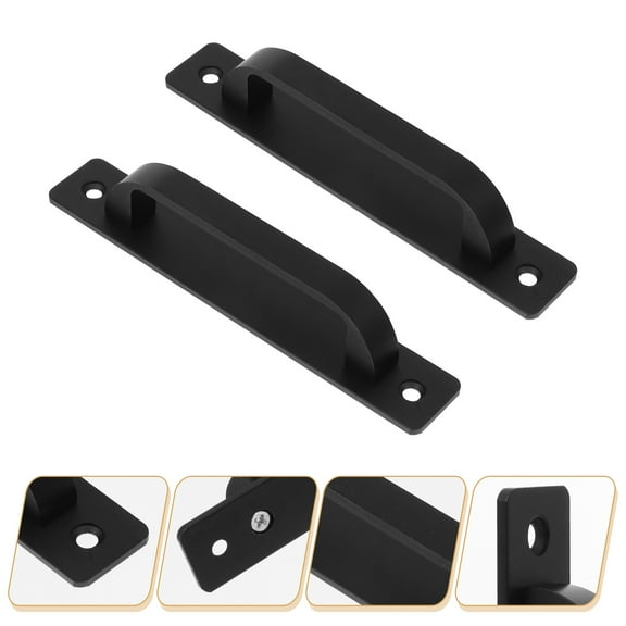 TAILTOSS Cabinet Handle Pulls Workmanship 2Pcs Black Metal for Chest Dresser 14.7X2.7in
