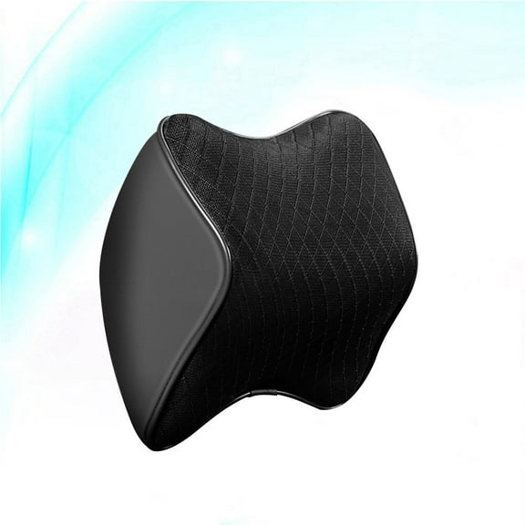 TAILTOSS Car Headrest Pillow 1Set Black Memory Foam Ergonomic Design for
