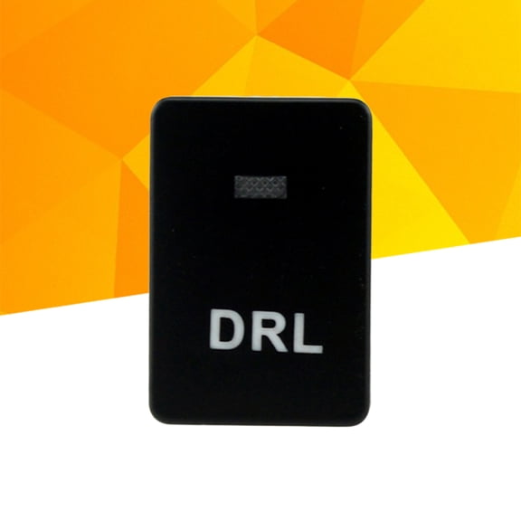 TAILTOSS Car Push Button 1Pcs Blue Rectangular For Daytime Running Lights Abs