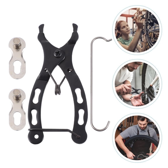 TAILTOSS 1Set Compact Black Steel Bike Chain Splitter and Repair Pliers