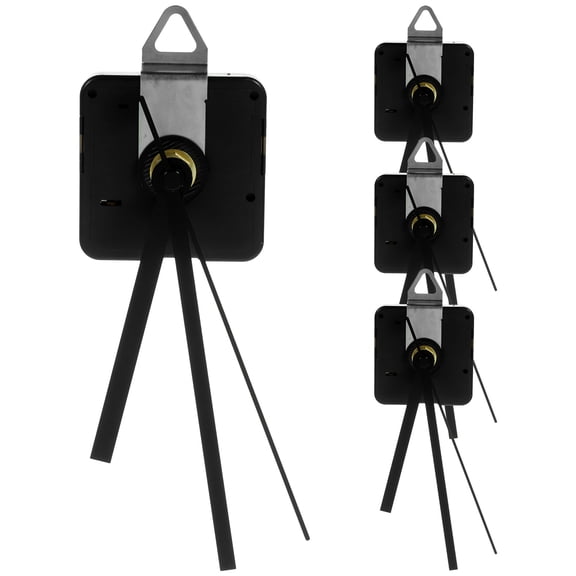 TAILTOSS Clock Spare Parts 4 Set Black Plastic for Diy Projects in Living Room