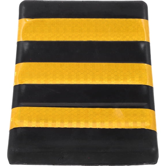 TAILTOSS Compact Black Rubber Wheel Chock for Cars Trucks with Friction Base to Prevent Movement