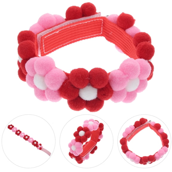 TAILTOSS Decorative Flower Dog Collar with Adjustable Strap for Small Dogs and Cats