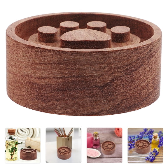 TAILTOSS Brown Wooden Diffuser for Home Use with Natural Wood and Stand