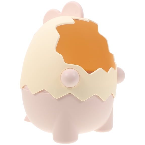 TAILTOSS Dinosaur Egg Shape Pink Pen Holder 1Set for Table Decor and Desk Organization 9.4x4.7x3.9in