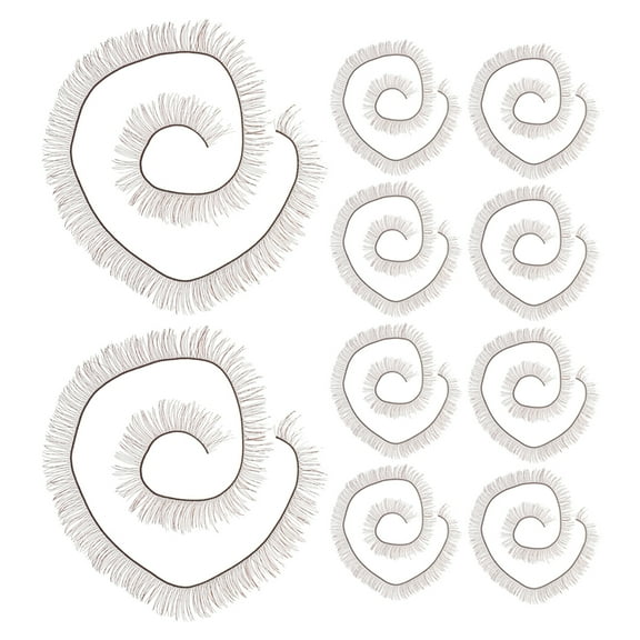 TAILTOSS Doll Lovers 20Pcs Eyelashes Strip Light Brown 7.9X0.3X0.04in for Enhance