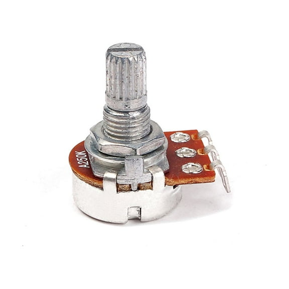 TAILTOSS Guitar Control Knobs 1Pack A250K for Volume and Tone Control with Chrome Metal Mini Short Knurled Split Shaft